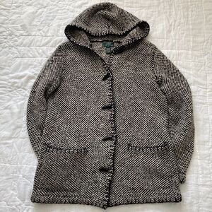 RARE Ralph Lauren Handknit Fair Isle Sweater 100% Wool Toggle Womens Medium